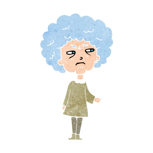 Cartoon old lady — Stock Vector