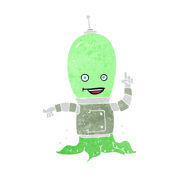 Dibujos animados alienígena astronauta — Vector de stock