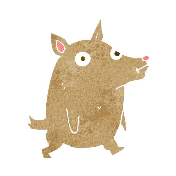 Cartoon lustiger kleiner Hund — Stockvektor