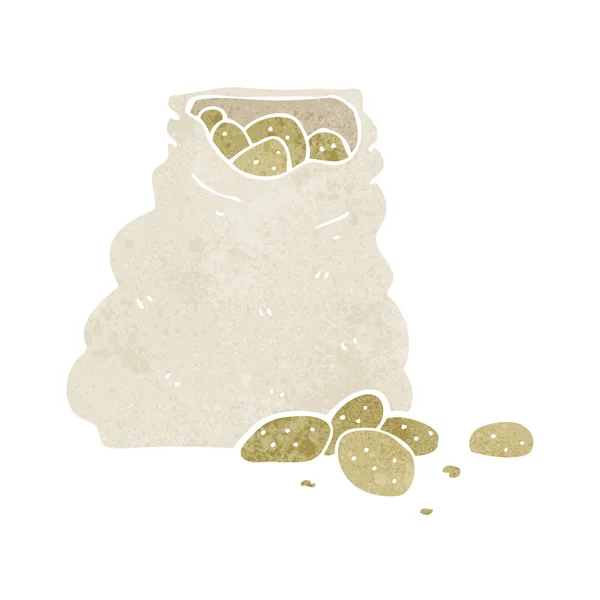 Мультяшний мішок з картоплі — стоковий вектор