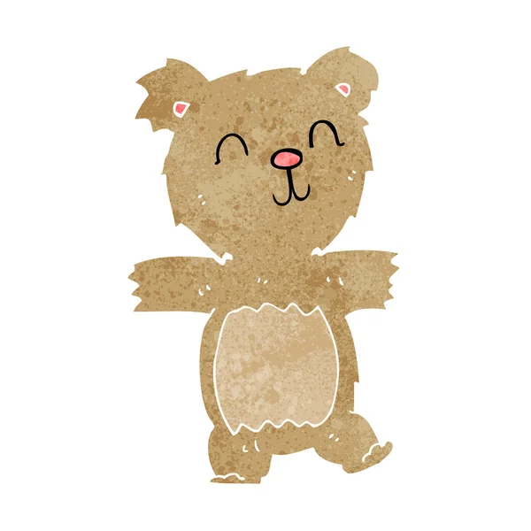 Cartoon cute teddy bear — Stock Vector