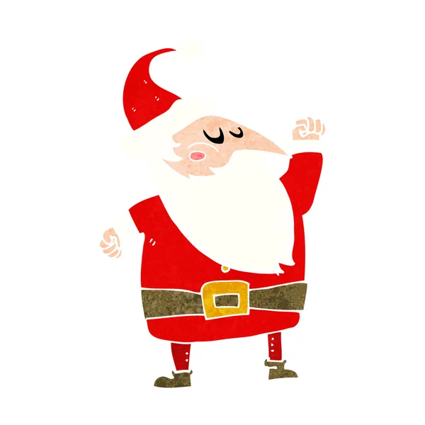 Мультфільм Санта Клаус пробиває повітря — стоковий вектор