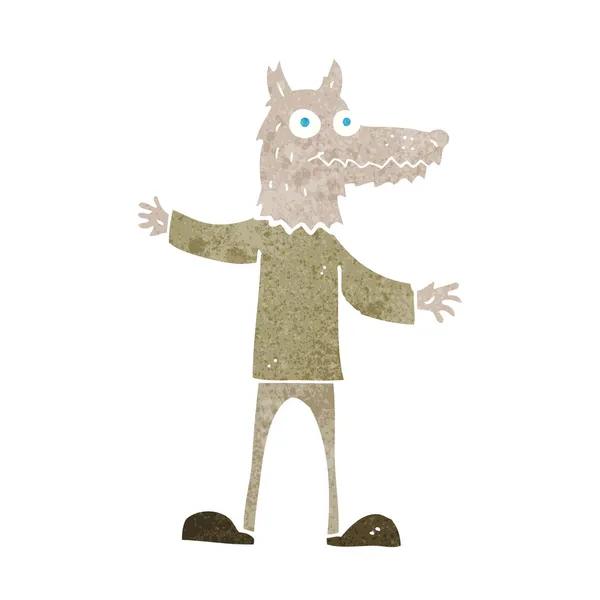 Άνθρωπος Λύκος κινουμένων σχεδίων — Διανυσματικό Αρχείο