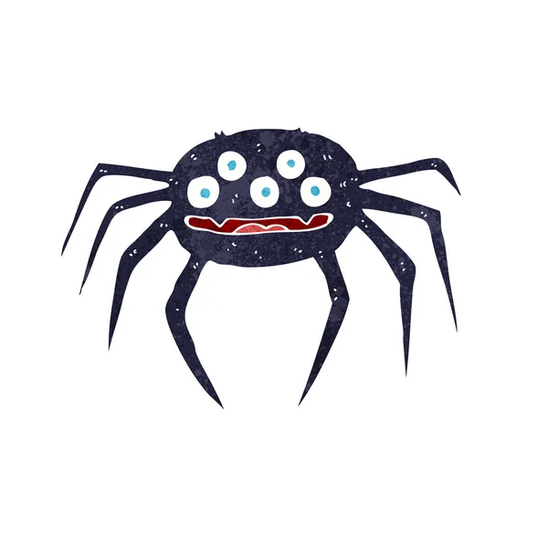 ハロウィーン クモを漫画します。 — ストックベクタ