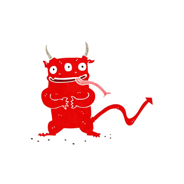 Cartoon little demon — Stock Vector