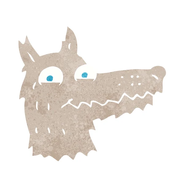 Cartoon wolf head — Stock Vector