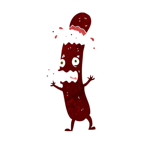 Saucisse de bande dessinée — Image vectorielle