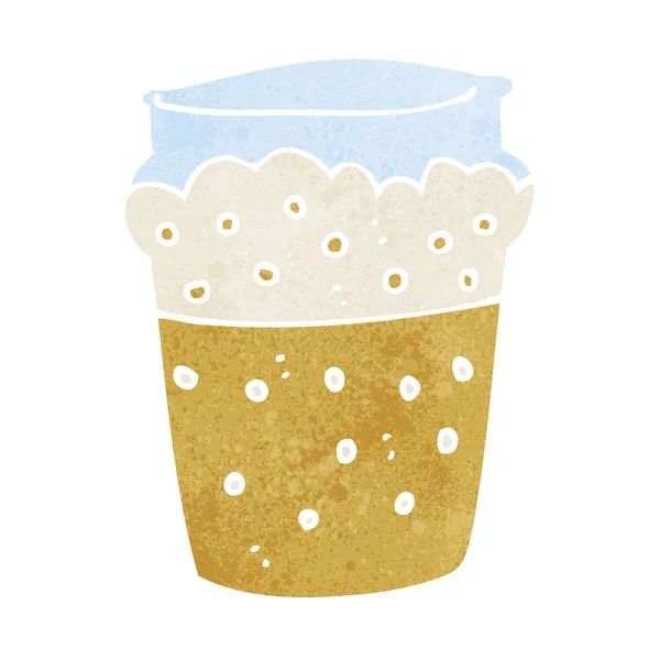 Cartoon glass of beer — Stock Vector