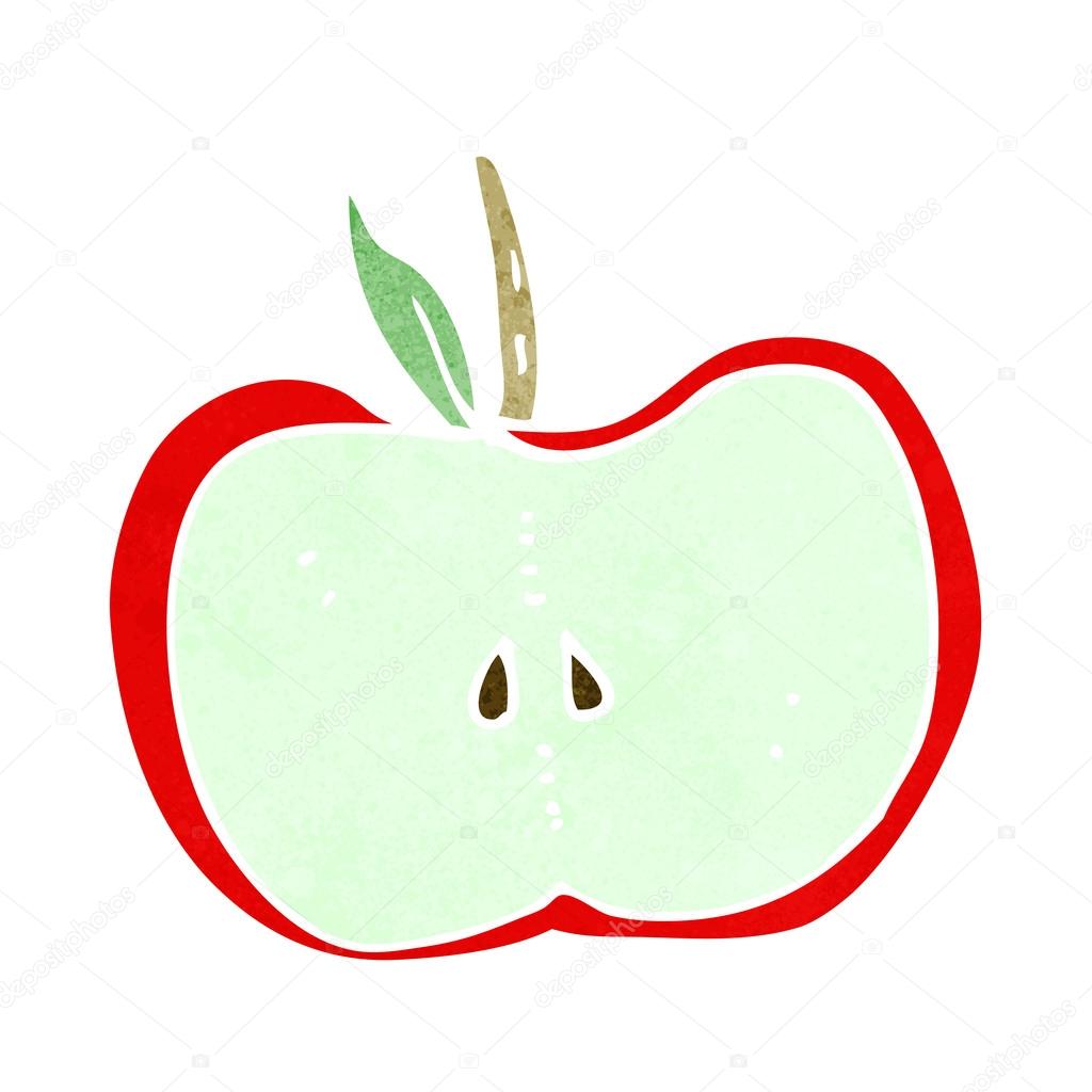 Cartoon apple half Stock Vector Image by ©lineartestpilot 41164415