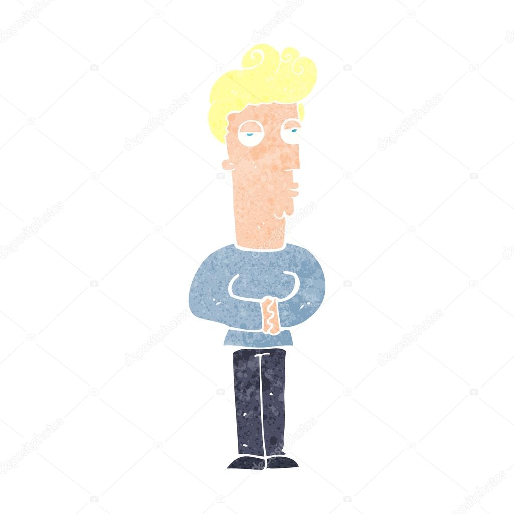 Cartoon jaded man Stock Vector Image by ©lineartestpilot 41166399