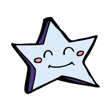 çizgi film mutlu yıldız karakteri