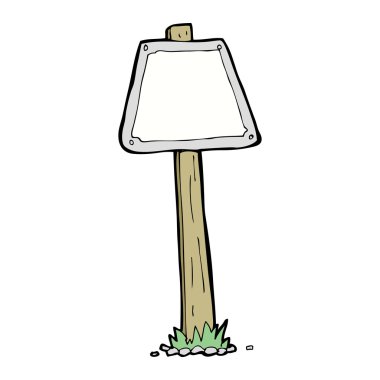 yol işareti karikatür