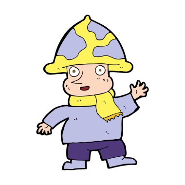 karikatür mantar adam