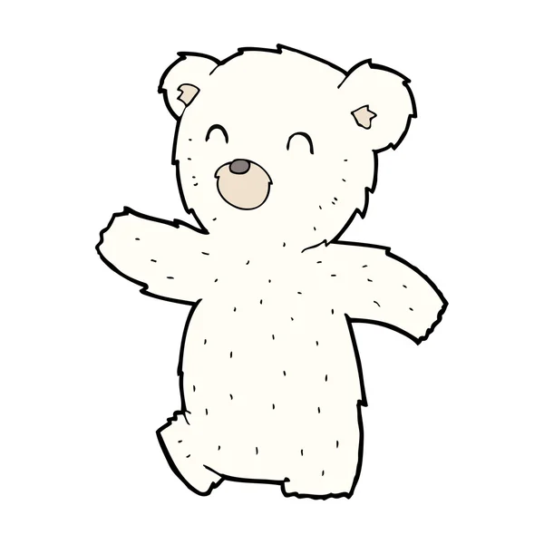 Urso polar dos desenhos animados — Vetor de Stock