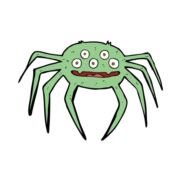 Dibujos animados halloween spider — Vector de stock