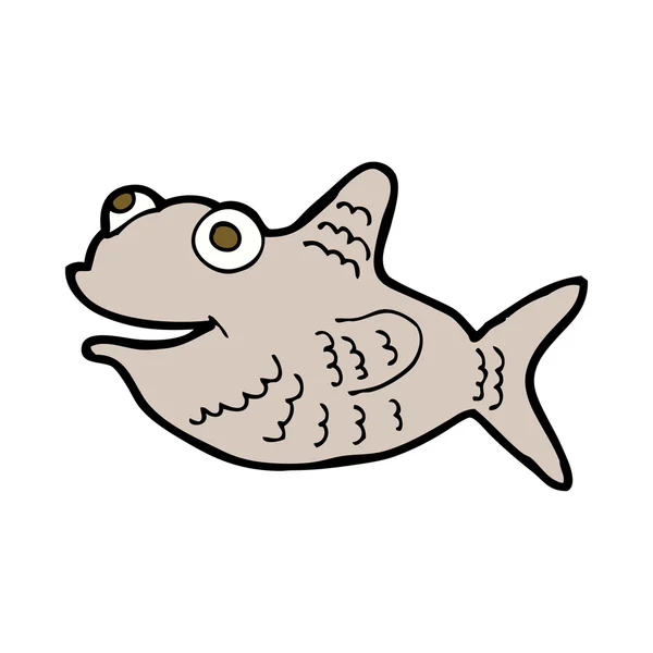 Ευτυχής ψάρια κινουμένων σχεδίων — Διανυσματικό Αρχείο
