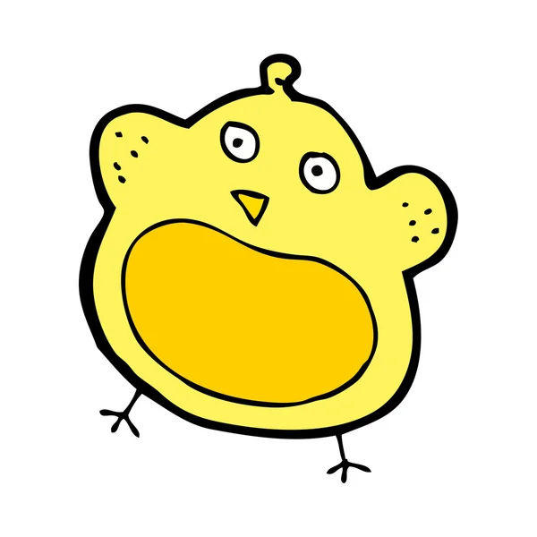 Kreslený tlustý pták — Stockový vektor