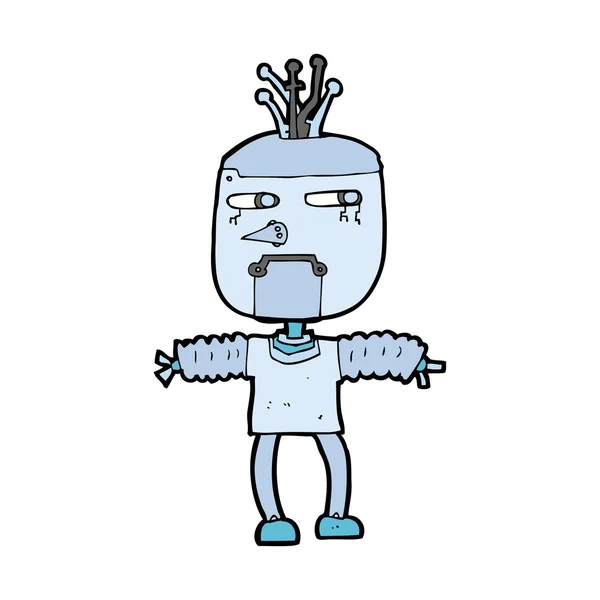 Robot de dibujos animados — Archivo Imágenes Vectoriales