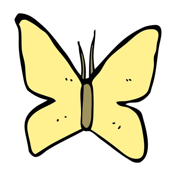 Signatura mariposa de dibujos animados — Archivo Imágenes Vectoriales