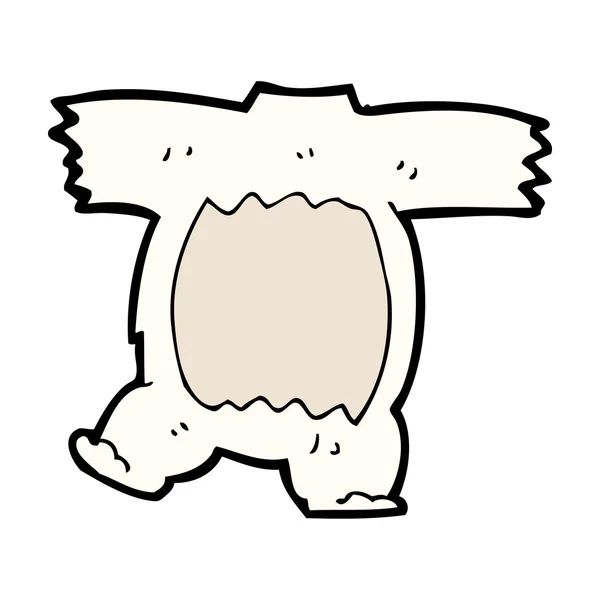 Мультяшне тіло білого ведмедя (мікс і відповідні мультфільми ) — стоковий вектор