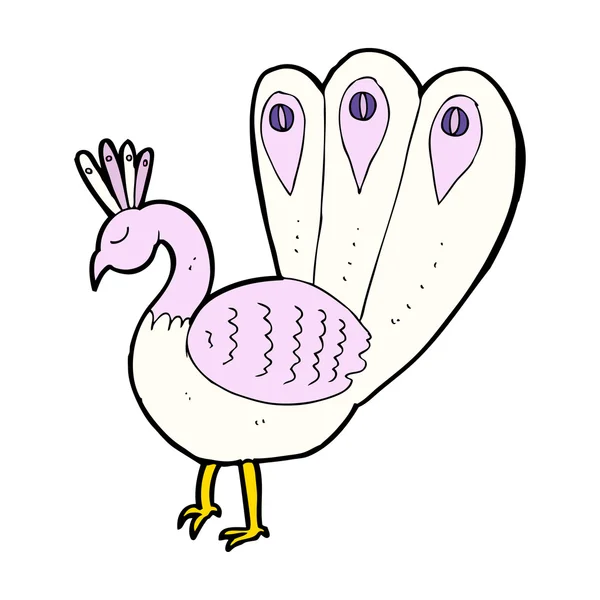 Cartoon peacock — Stock Vector