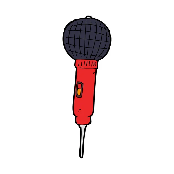 Microphone de bande dessinée — Image vectorielle