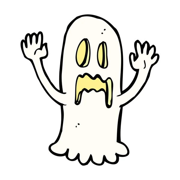 Cartoon spooky ghost — Stock Vector