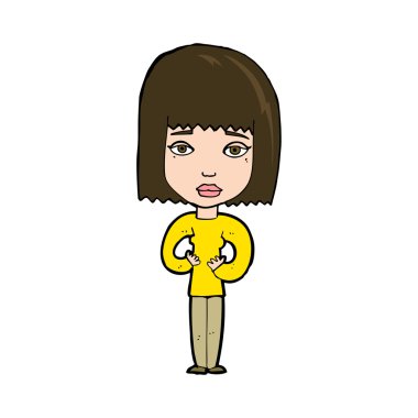 çizgi film kadın kendini gösteren