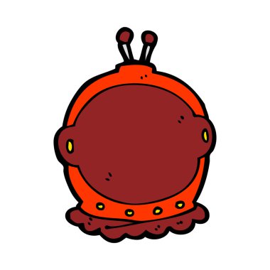 karikatür astronot kask