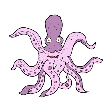 karikatür dev ahtapot