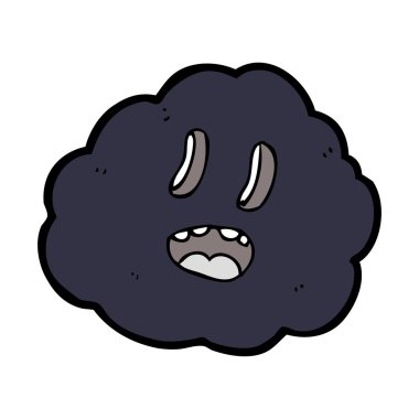 Çizgi Film ürkütücü bulut