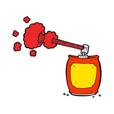 çizgi film sprey sprey kutusu