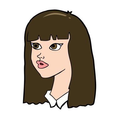 Çizgi filmdeki uzun saçlı güzel kız.