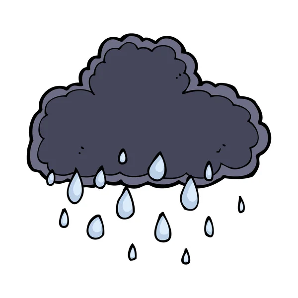 Cartoon raincloud — Stock vektor