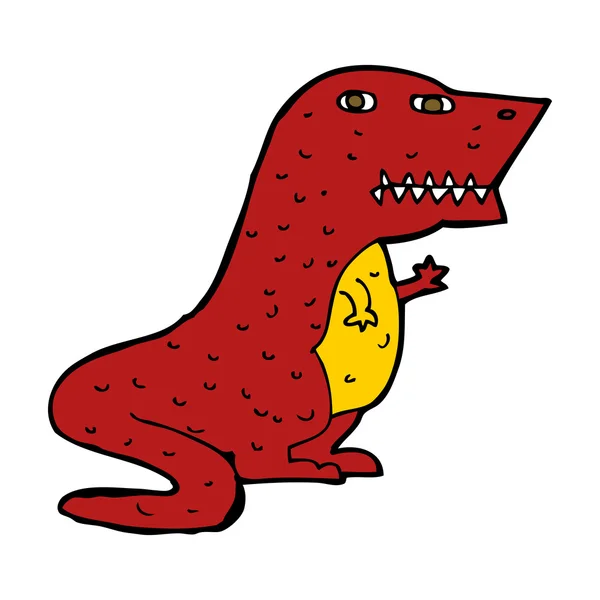 漫画の恐竜 — ストックベクタ