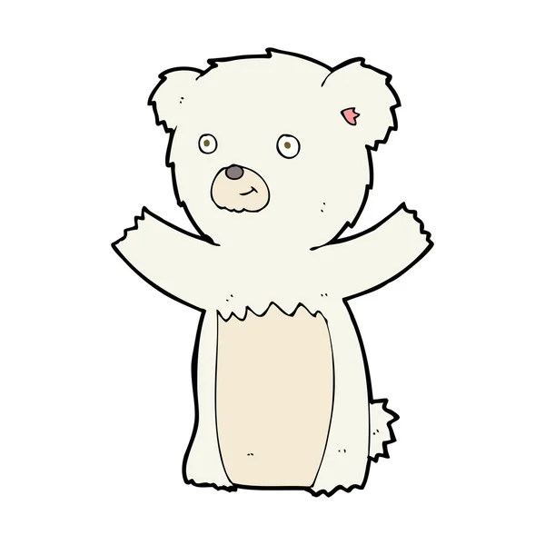 Karikatür kutupsal ayı yavrusu — Stok Vektör