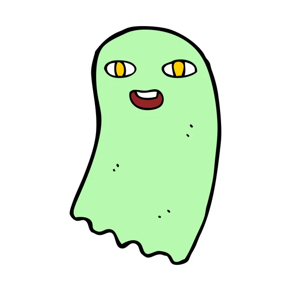 Fantasma divertido de dibujos animados — Vector de stock