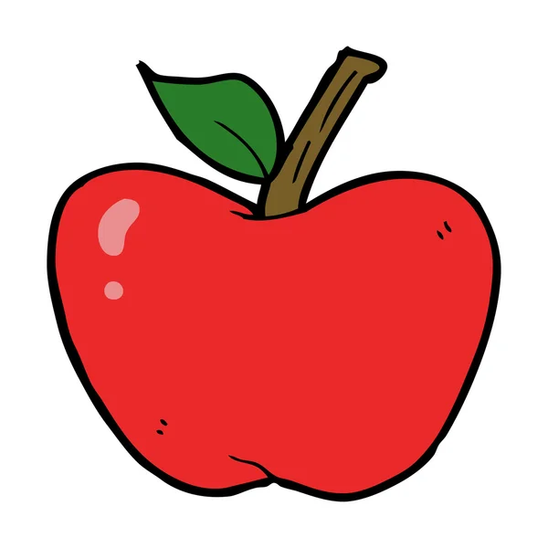 Kreslený jablko — Stockový vektor