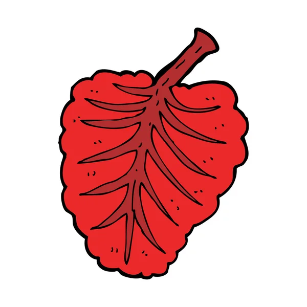 Dessin animé feuille symbole — Image vectorielle