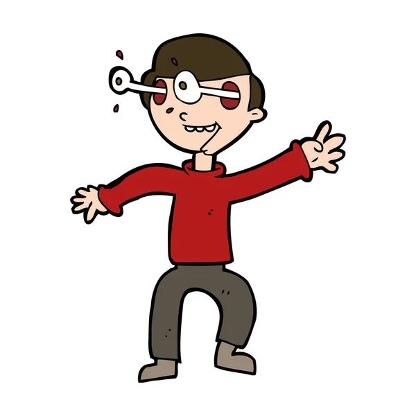 Cartoon verbaasd jongen — Stockvector