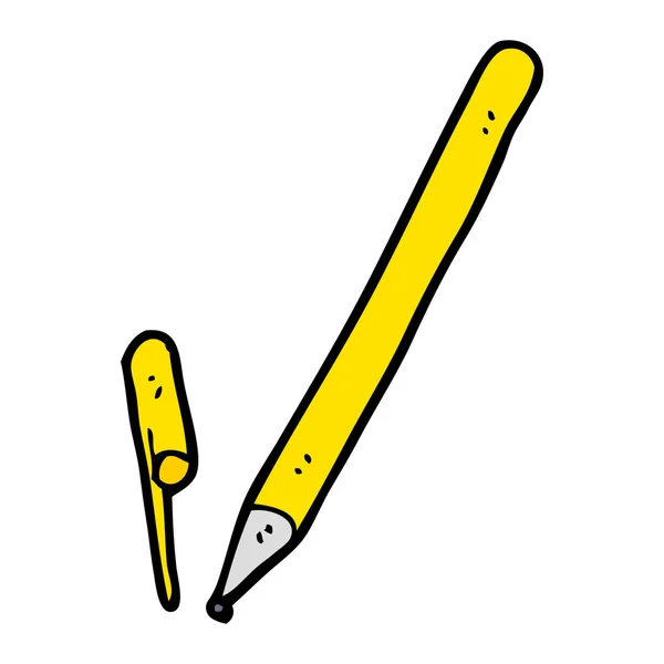 Cartoon pen — Stockvector