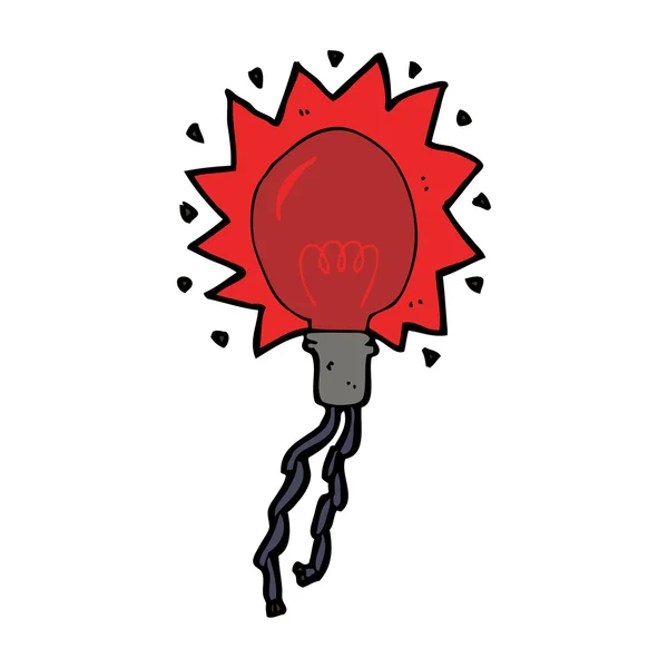 Ampoule électrique de dessin animé — Image vectorielle