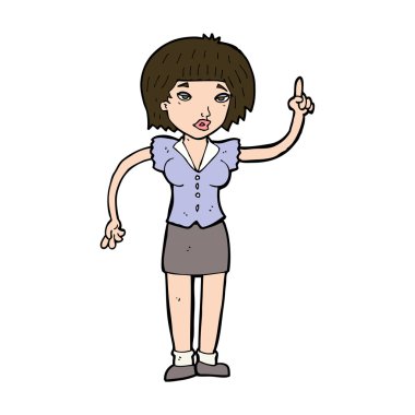 Çizgi film kadını.