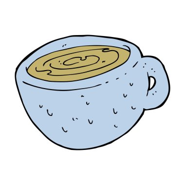 taza de café de la historieta