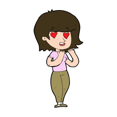 aşık kadın karikatür