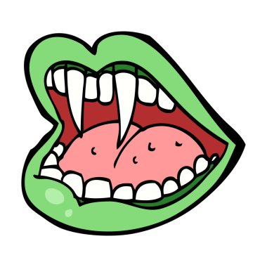 çizgi film vampire ağız