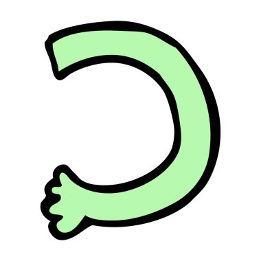 karikatür canavar kolu