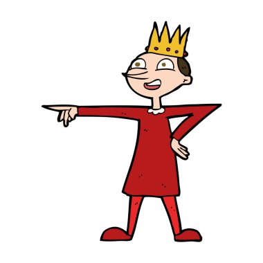 karikatür işaret eden Prens