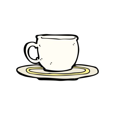 karikatür çay bardağı