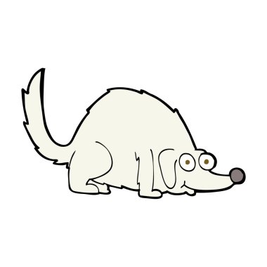 Çizgi film mutlu köpek.